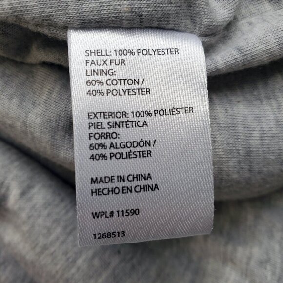 Weatherproof Vintage Ladies' Cozy Sherpa Teddybear Pullover Jacket in Granite XL - Picture 14 of 16